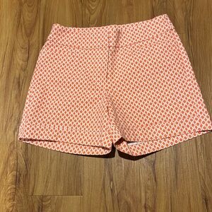 Soho Apparel Coral and White Patterned Women's Shorts